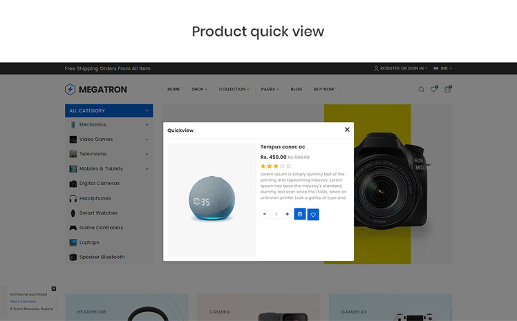 Megatrone The Electronics Gadgets Premium Shopify Theme #209879