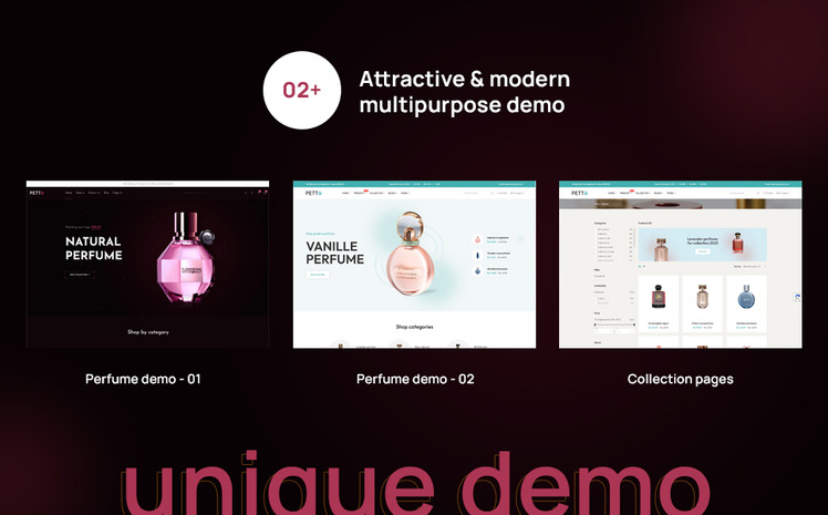 Petto The Perfume Cosmetics Premium Shopify Theme #267890