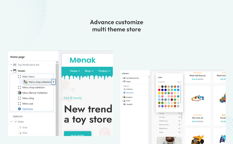 Monak The Kids Fashion Toys Premium Shopify Theme #340194