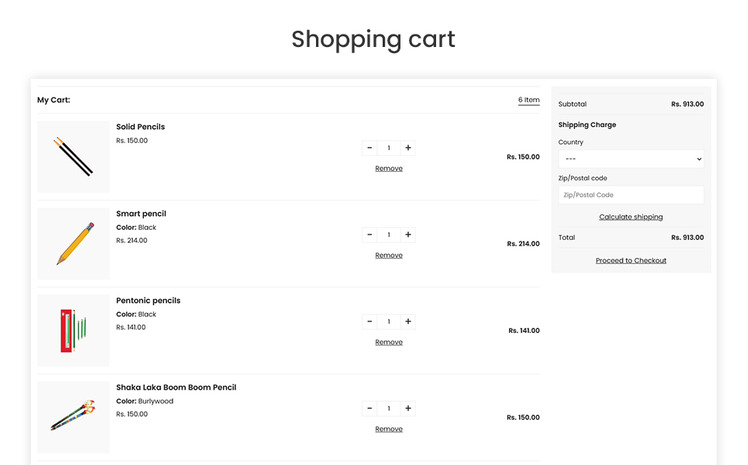 Pencils The Pencils Stationery Premium Shopify Theme #276368