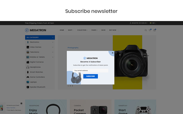 Megatrone The Electronics Gadgets Premium Shopify Theme #209879