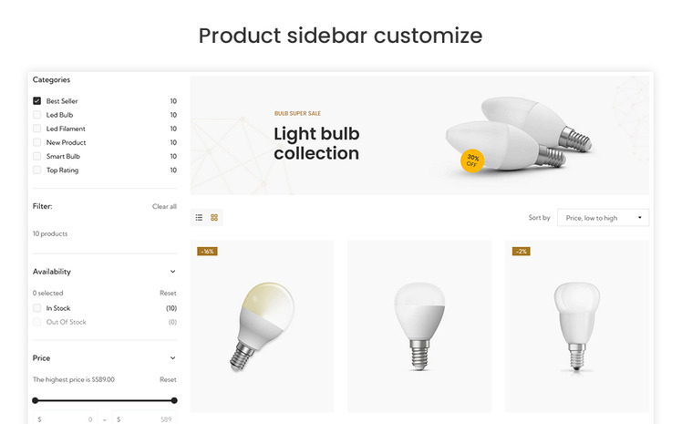 Boomo The Bulb Light Premium Shopify Theme #270073