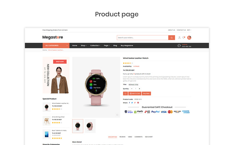 Megastore The Electronics Gadgets Premium Shopify Theme #216770