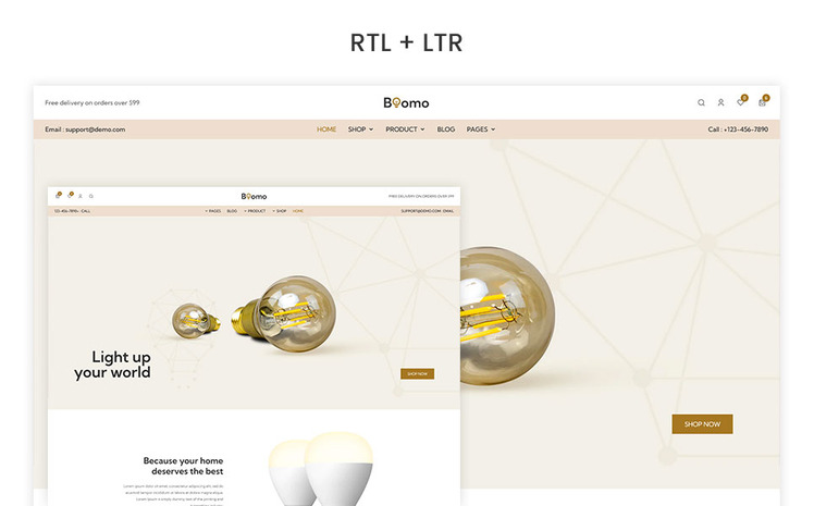 Boomo The Bulb Light Premium Shopify Theme #270073