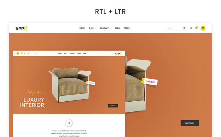 Appo The Furniture Interior Responsive Shopify Theme #295300
