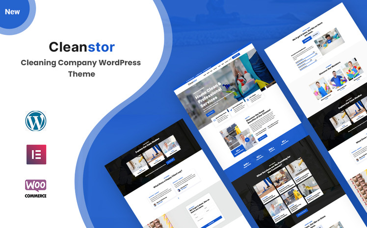 Cleanstor - Cleaning Company Responsive WordPress Theme #183961