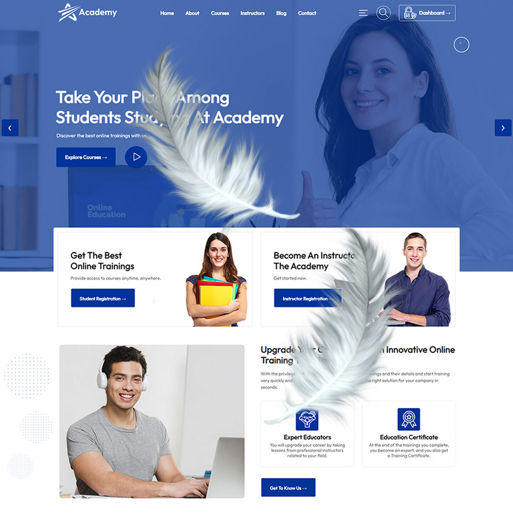 Academy - Online Courses & Education WooCommerce WordPress Theme #296202
