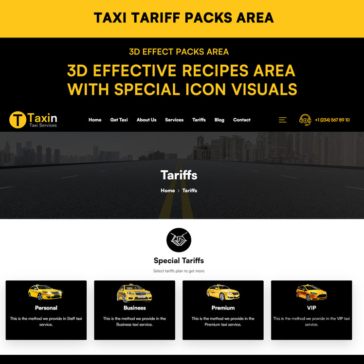 Taxin Taxi Services WordPress Theme #368513-4