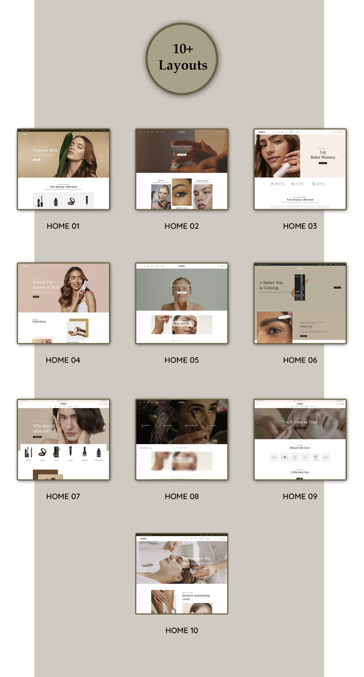 Aprill Beauty Store Shopify Theme #346336-1