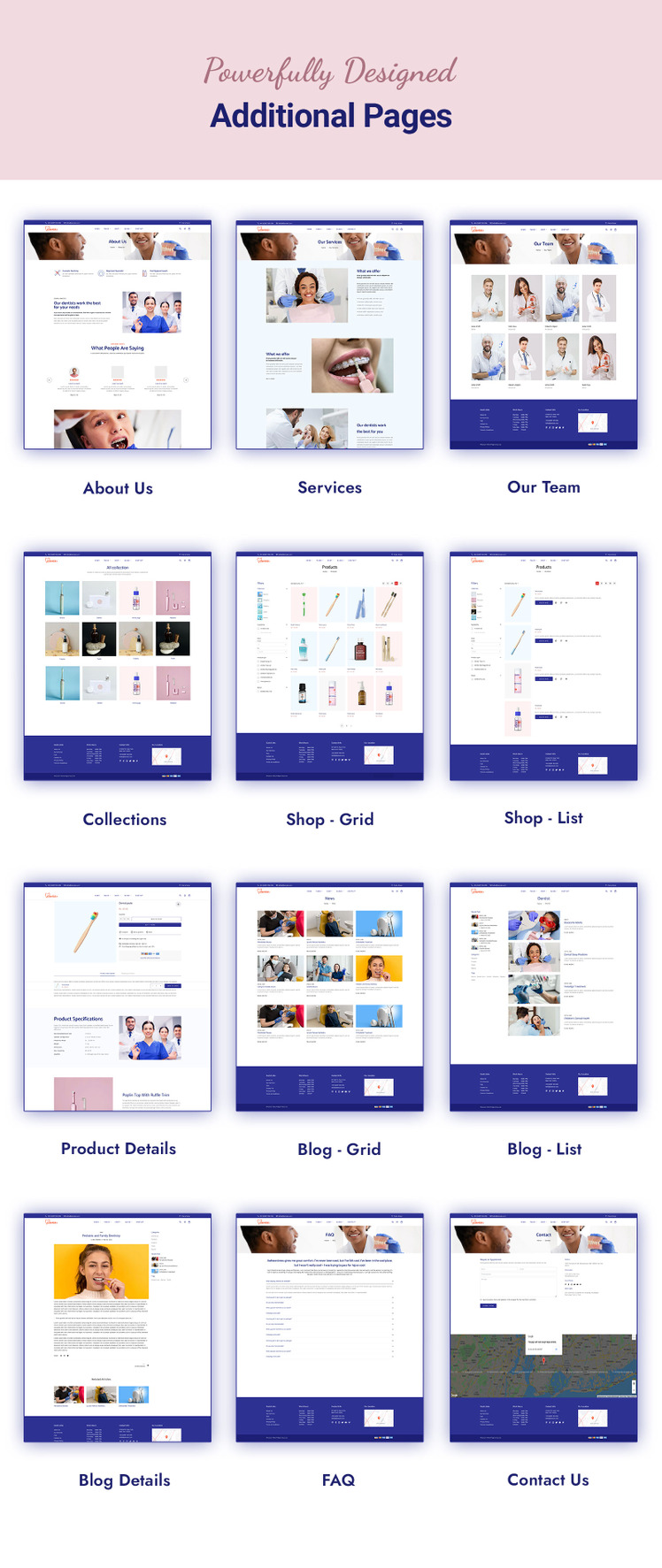 Dentist plus Dental Care Services Shopify Theme #234859-2
