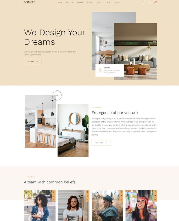 Archirior - Architect & Interior Design HTML Template #313058