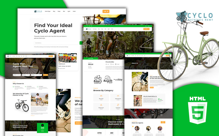 Cyclo - Cycle Service HTML5 Website template #190367