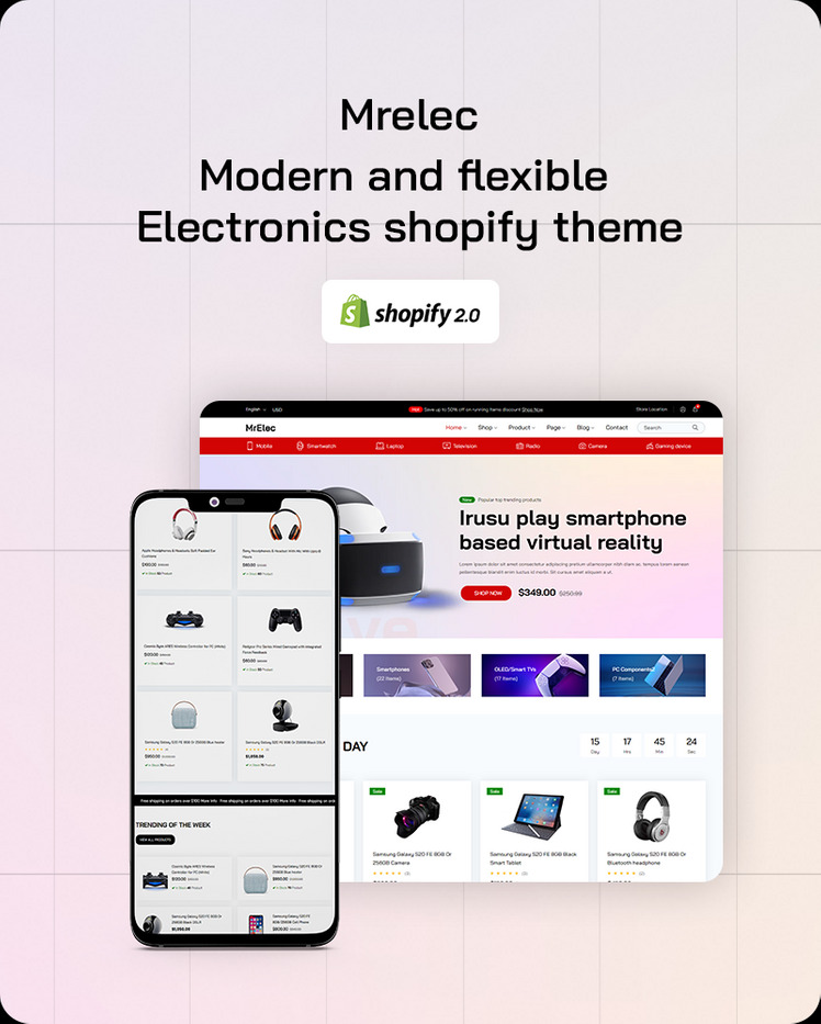 MrElec Electronics Gadgets Shopify Theme #379994-1