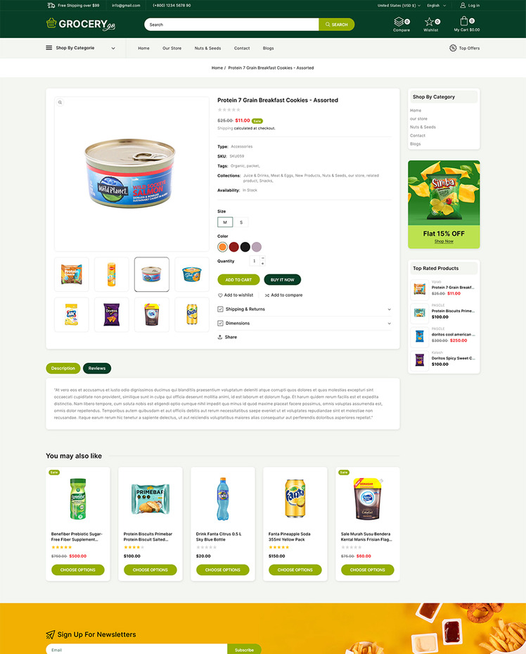 Grocerygo Grocery and Food Multipurpose Responsive Shopify Store #298671