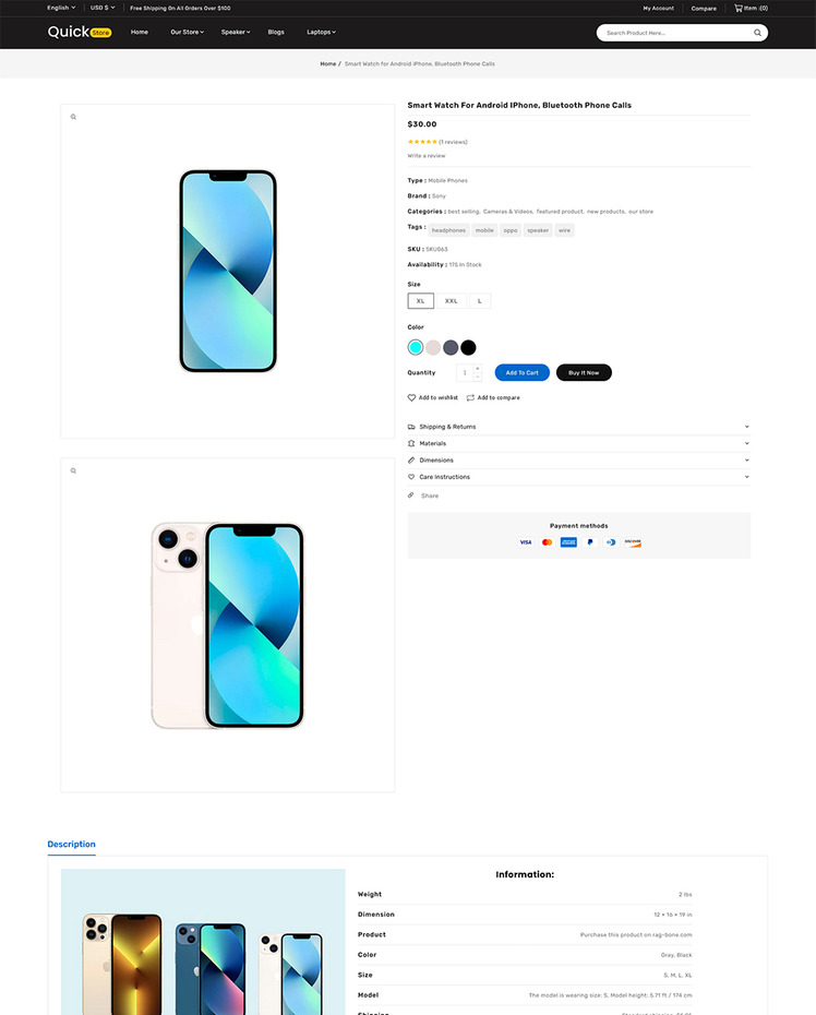 Quickstore Mega Shop Multipurpose Shopify Store #275816