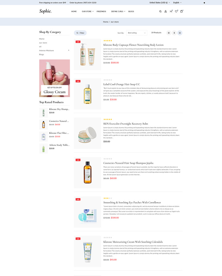 Sophie The Best of High Converting Shopify Responsive Theme #310865