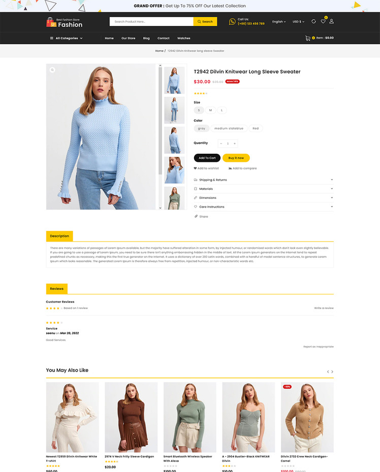 Fashion Fashion and Beauty Multipurpose Shopify Store #236679