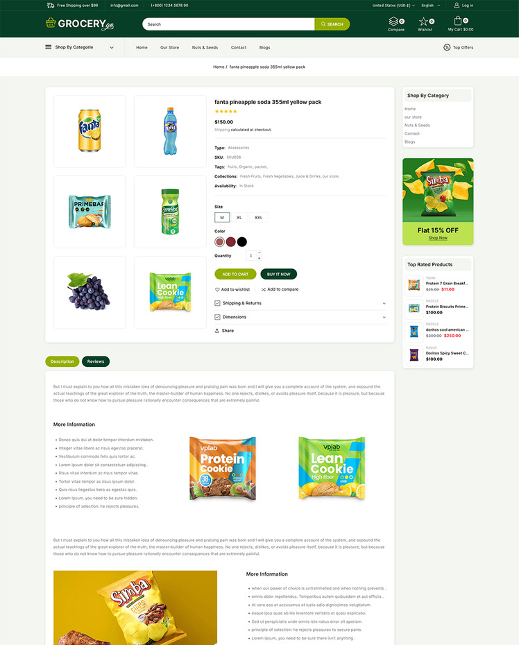 Grocerygo Grocery and Food Multipurpose Responsive Shopify Store #298671