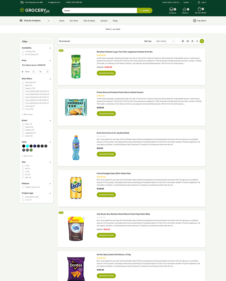Grocerygo Grocery and Food Multipurpose Responsive Shopify Store #298671
