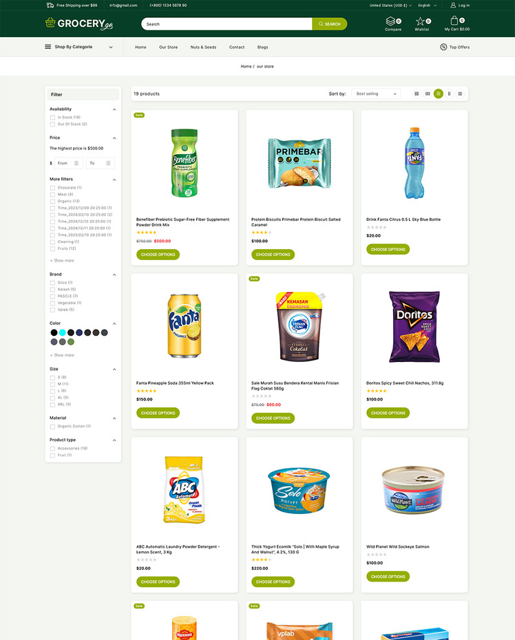 Grocerygo Grocery and Food Multipurpose Responsive Shopify Store #298671