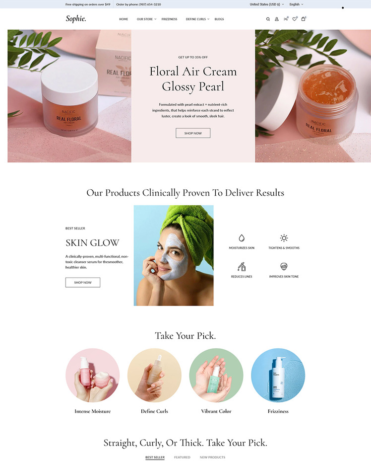 Sophie The Best of High Converting Shopify Responsive Theme #310865