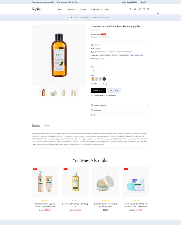 Sophie The Best of High Converting Shopify Responsive Theme #310865
