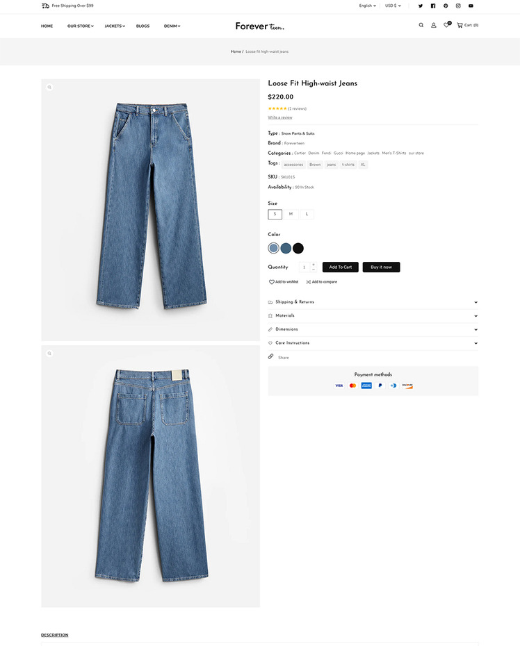 Foreverteen Apparel Fashion Shoes Multipurpose Responsive Premium Shopify Theme #256004
