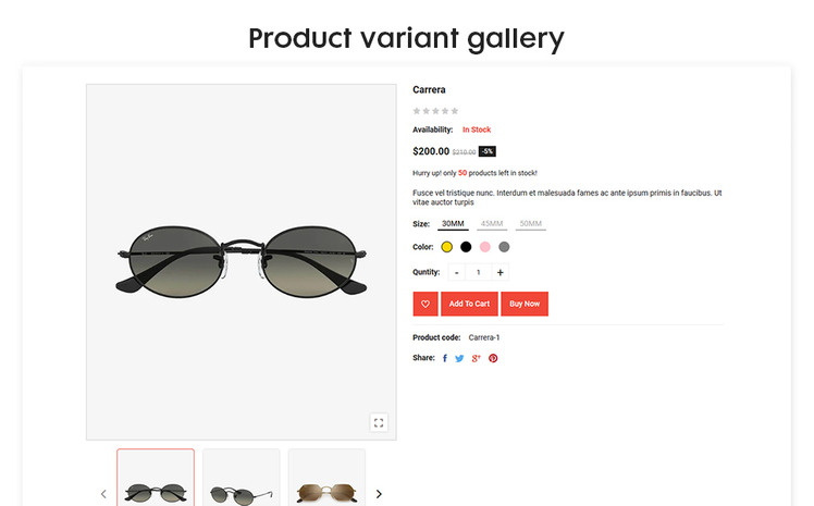 Eyecatch The Sunglass Fashion Premium Shopify Theme #178047
