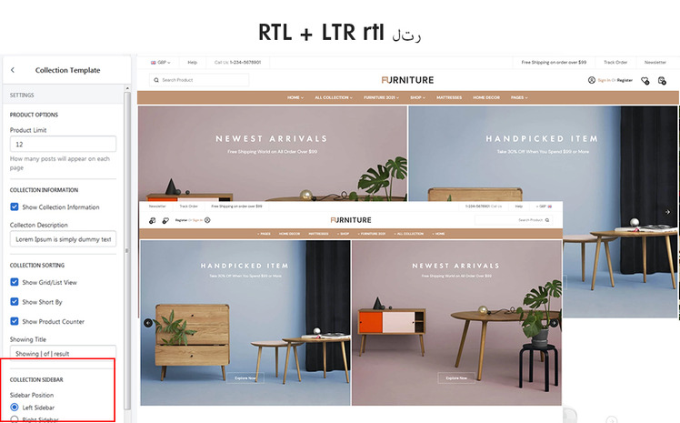 Furniture The Furniture Interior Premium Shopify Theme #209466
