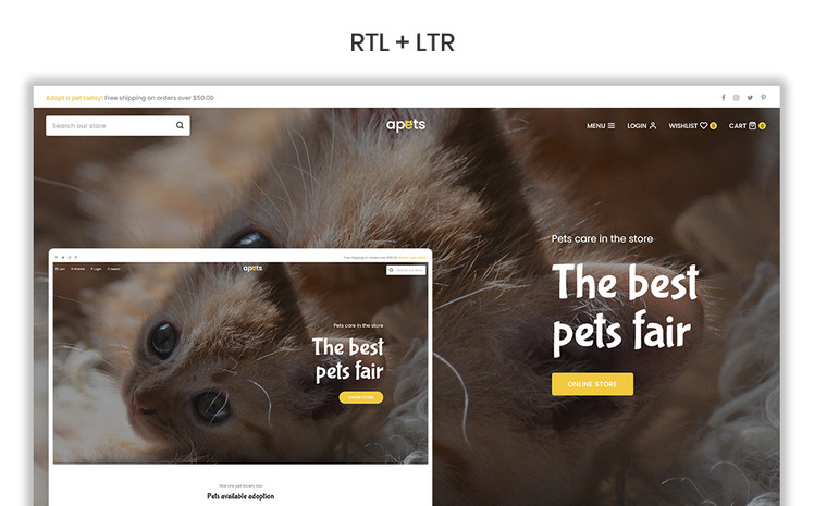 Apets The Pets Animal Premium Shopify Theme #293465
