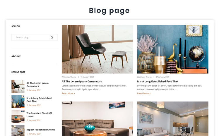 Furniture The Furniture Interior Premium Shopify Theme #209466