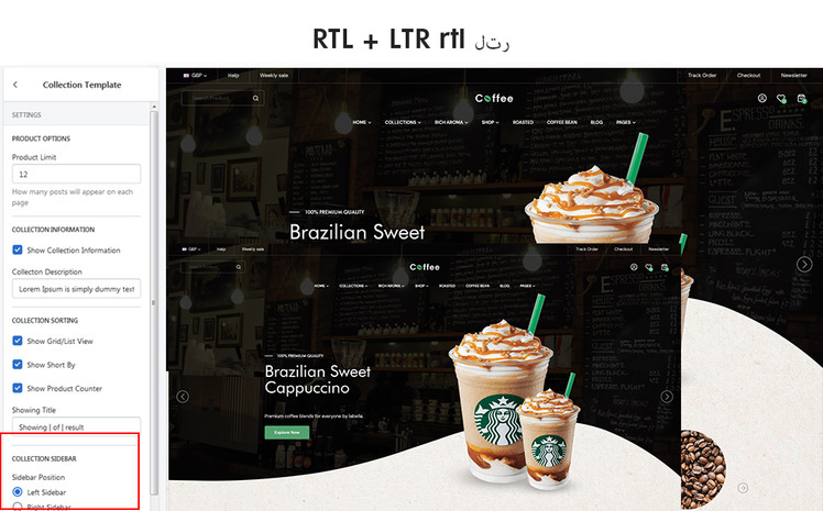 Coffee The Coffee Food Premium Shopify Theme #227800