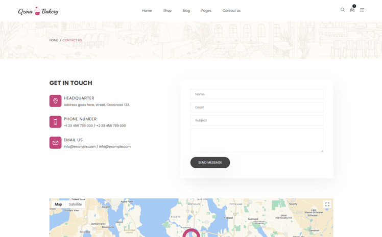 Qzina Cake Bakery Store Shopify Theme #322661