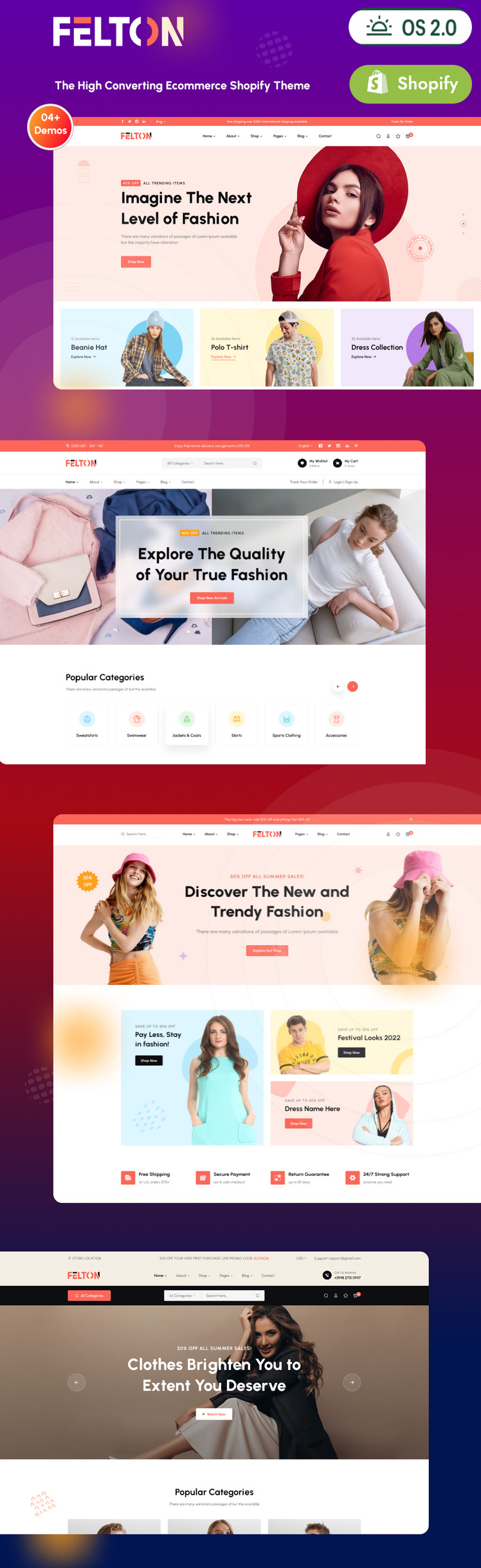 Felton Fashion E Commerce Shopify Theme #275810-1