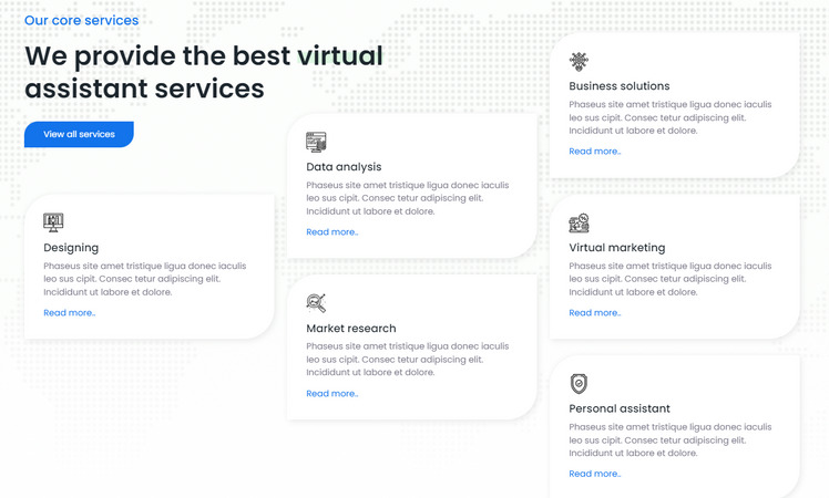Digicom - Virtual Assistant HTML Template #270804