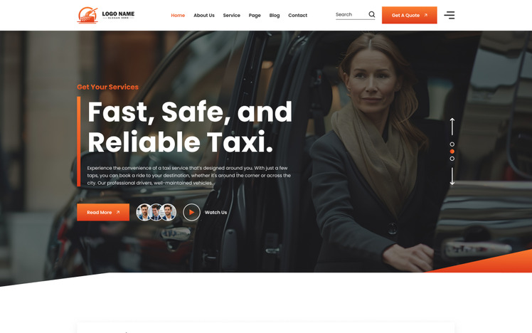 Taxiclub Online Taxi Booking Service WordPress Theme #467433