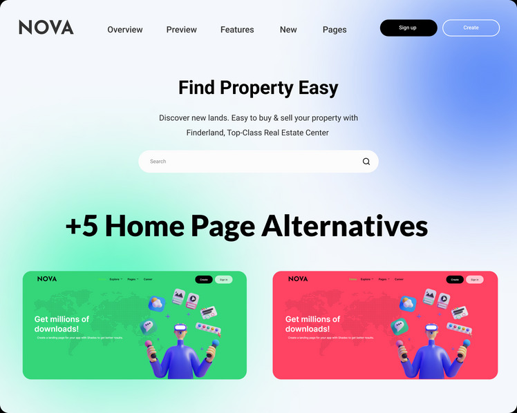 NOVA | Multipurpose Listing Directory Theme Nextjs & React Template #232036