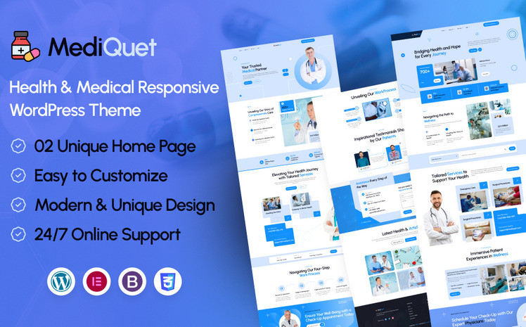 Health & Medical Responsive WordPress Theme #433089