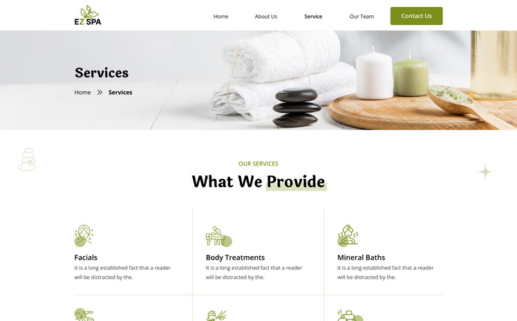 EZ Spa: The Perfect WordPress Template for Creating a Stunning Spa or ...