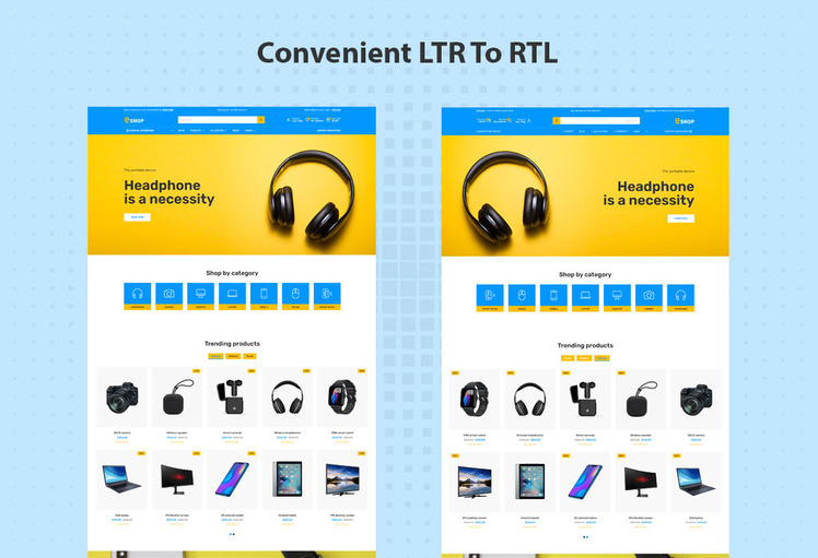 E shop electronics Shopify Responsive Theme #276370