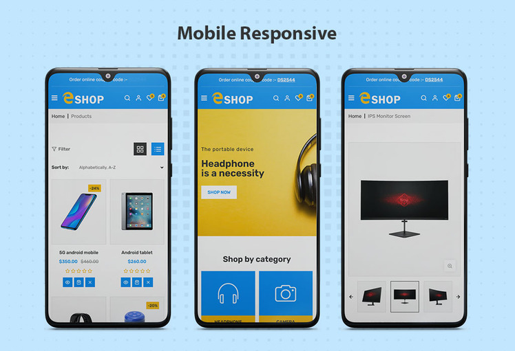 E shop electronics Shopify Responsive Theme #276370