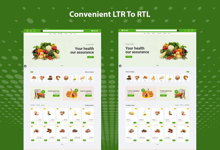 Vegme Organic Grocery shopify Theme #322664