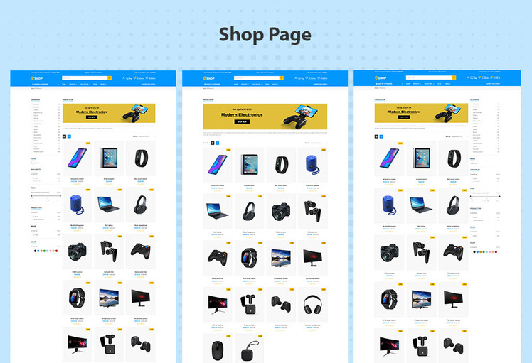 E shop electronics Shopify Responsive Theme #276370