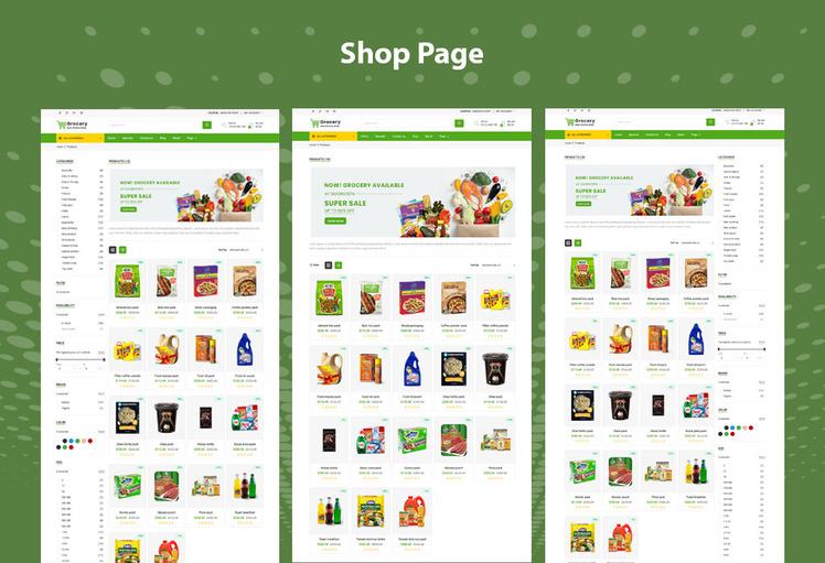 Grocery Bakery Shopify Theme #331817