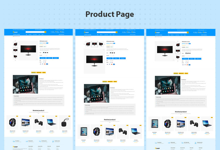 E shop electronics Shopify Responsive Theme #276370