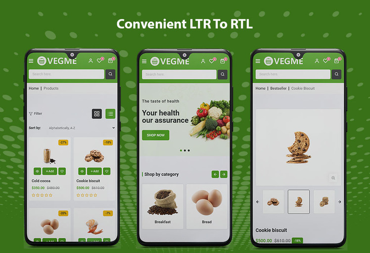 Vegme Organic Grocery shopify Theme #322664