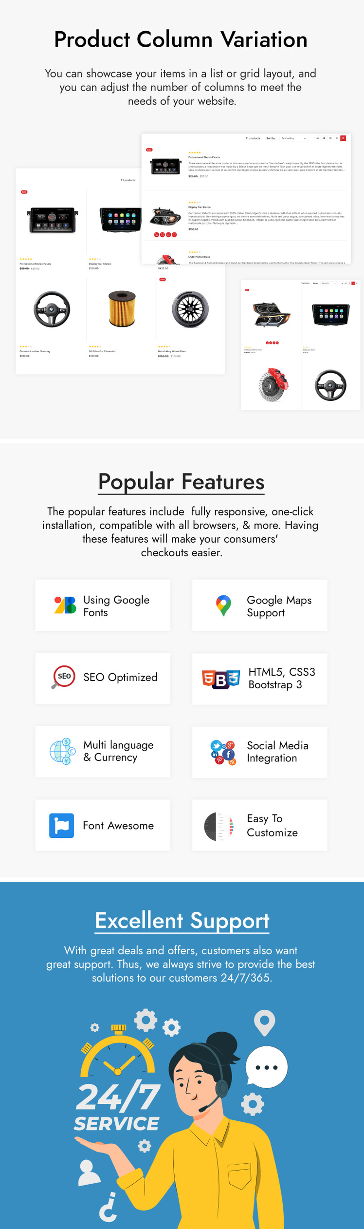 Xtrome Auto Spare Parts Store Shopify Theme #300559-4