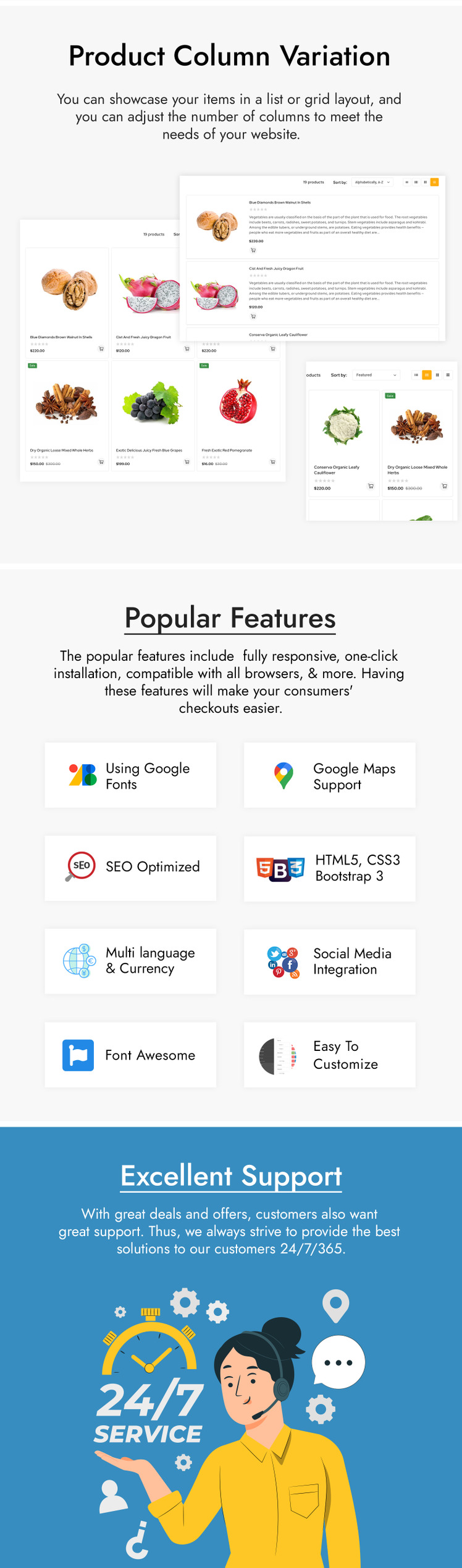 Vegime Vegetable Grocery Shopify Theme #300273-4