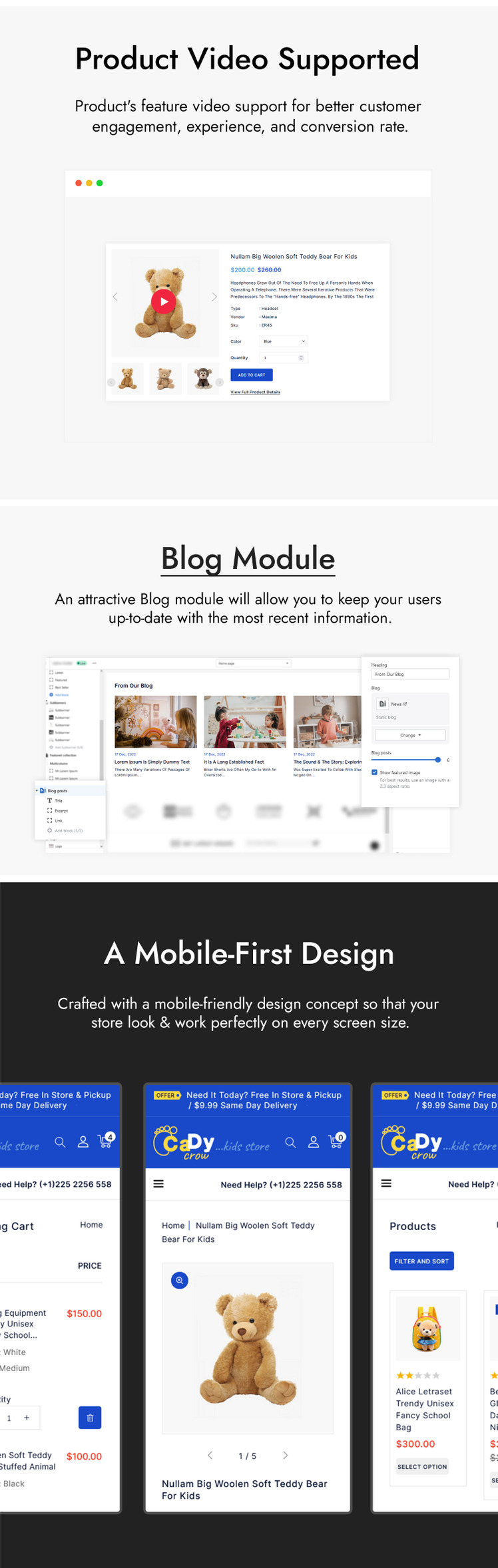 CadyCrow Toys and Kids Store Shopify Theme #301228-3