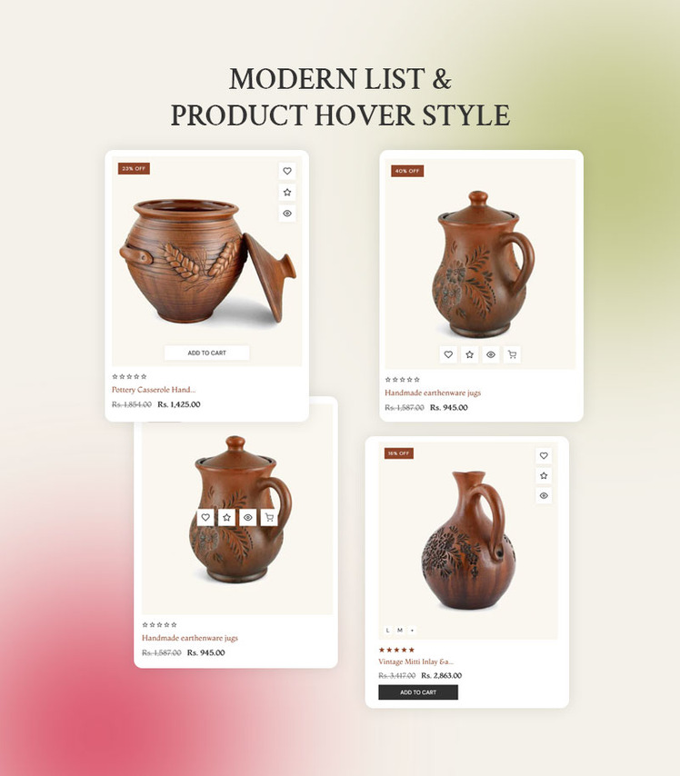 Potteric Handcrafted Ceramic Home Decor Multipurpose Shopify Responsive Theme #349858-9